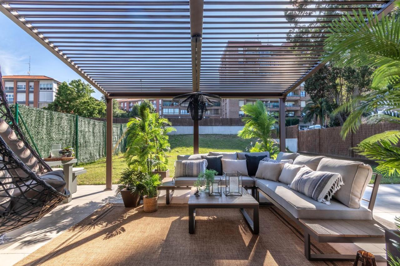 Akomodat En Precioso Y Moderno Con Jardin Y Parking Getxo Zewnętrze zdjęcie