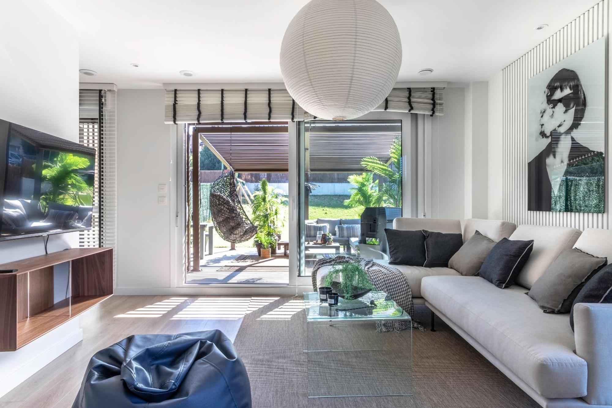 Akomodat En Precioso Y Moderno Con Jardin Y Parking Getxo Zewnętrze zdjęcie